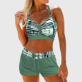 Bonnie | High-waist striped bikini