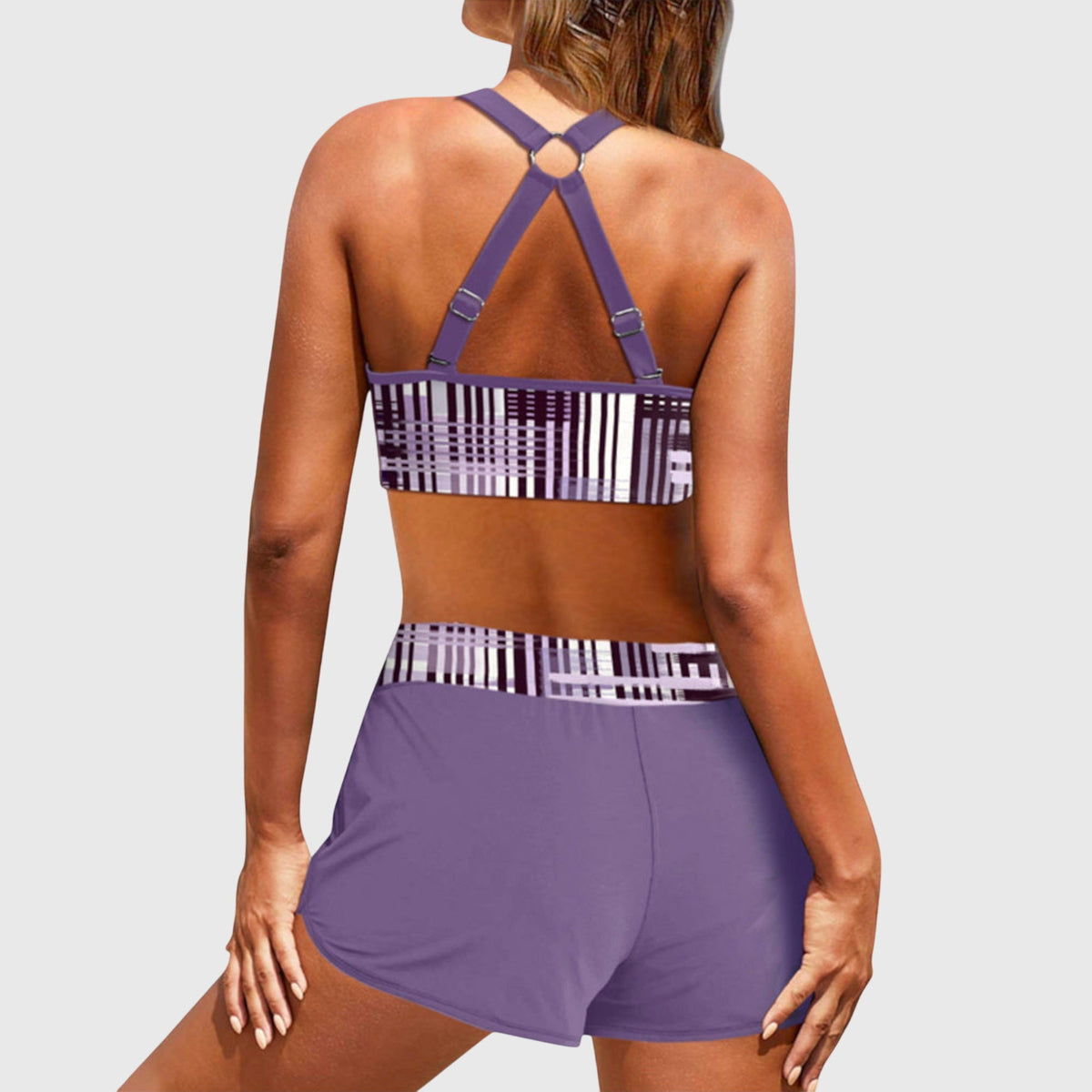 Bonnie | High-waist striped bikini