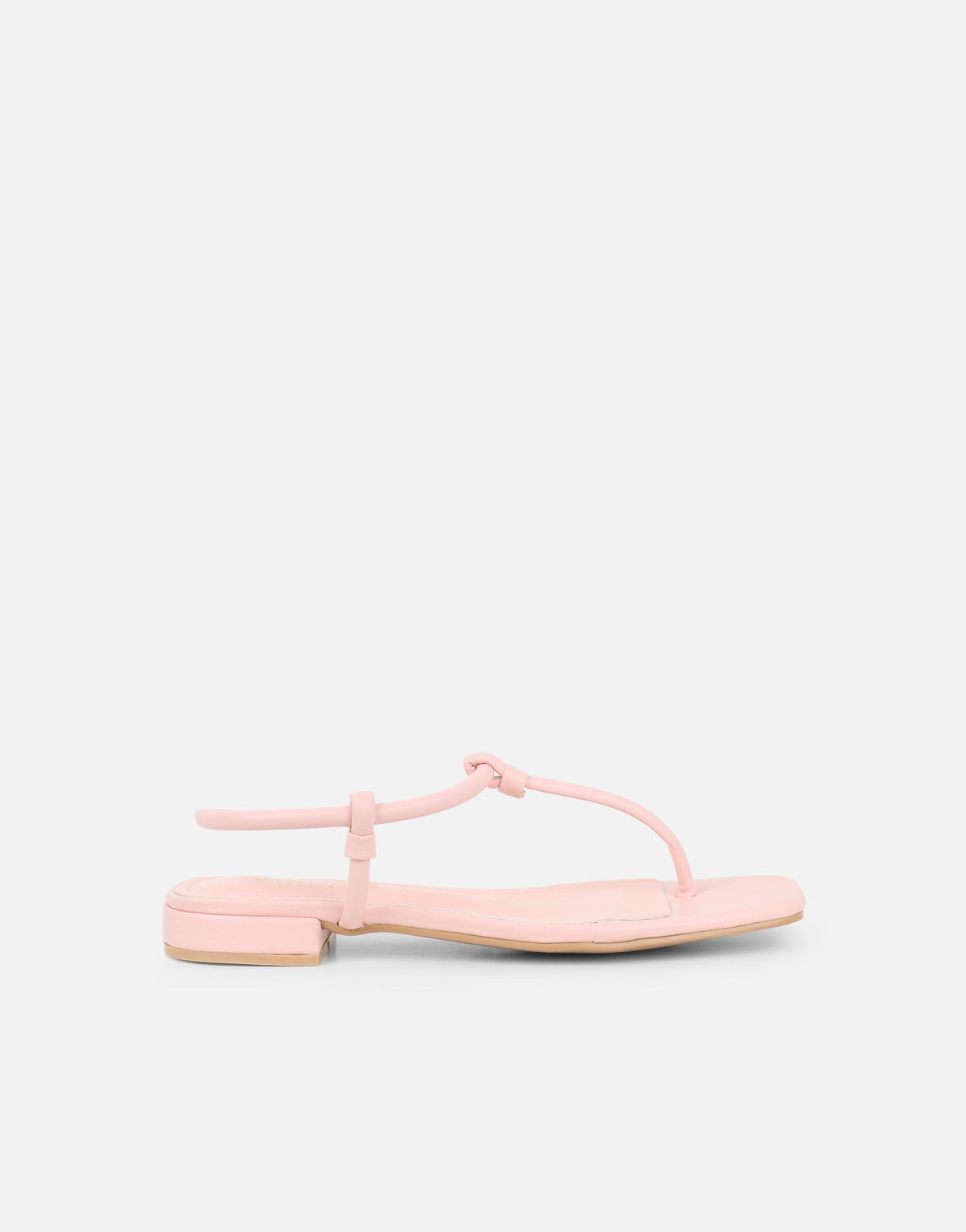 Hanna Pink Flat Strappy Sandals