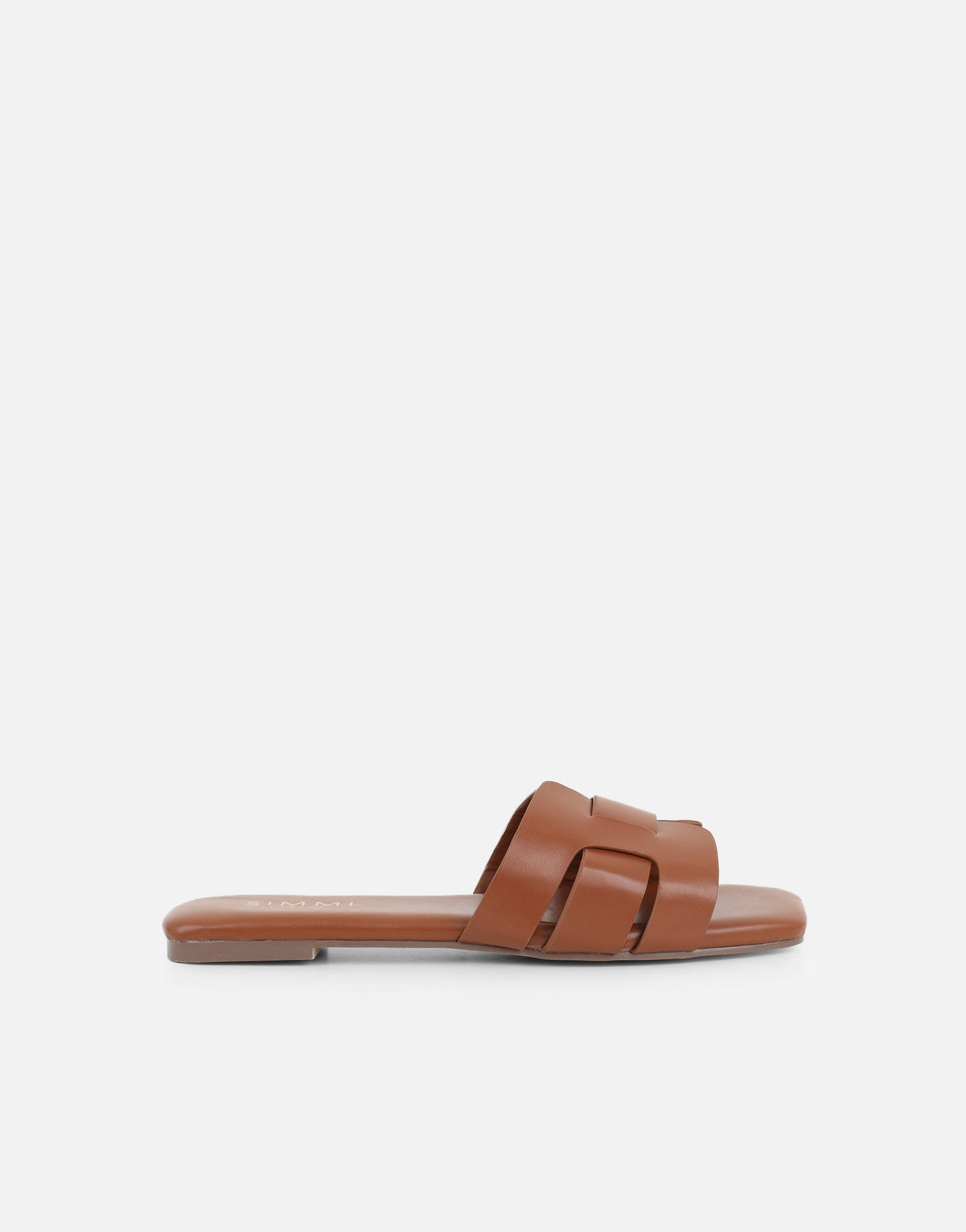 Holly Tan Slip On Flat Sandals