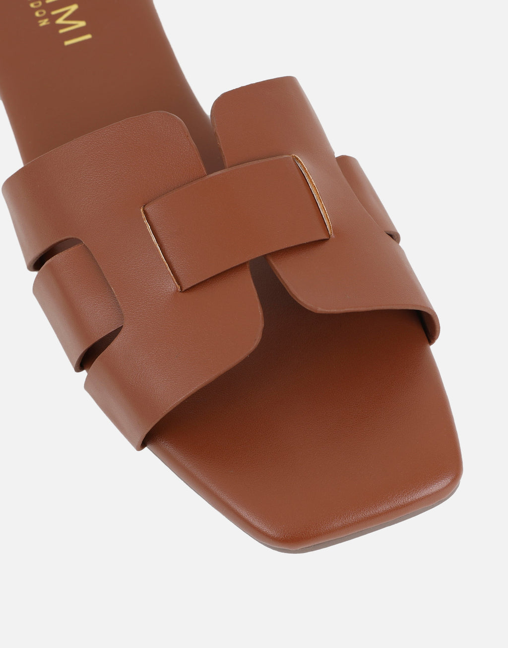 Holly Tan Slip On Flat Sandals